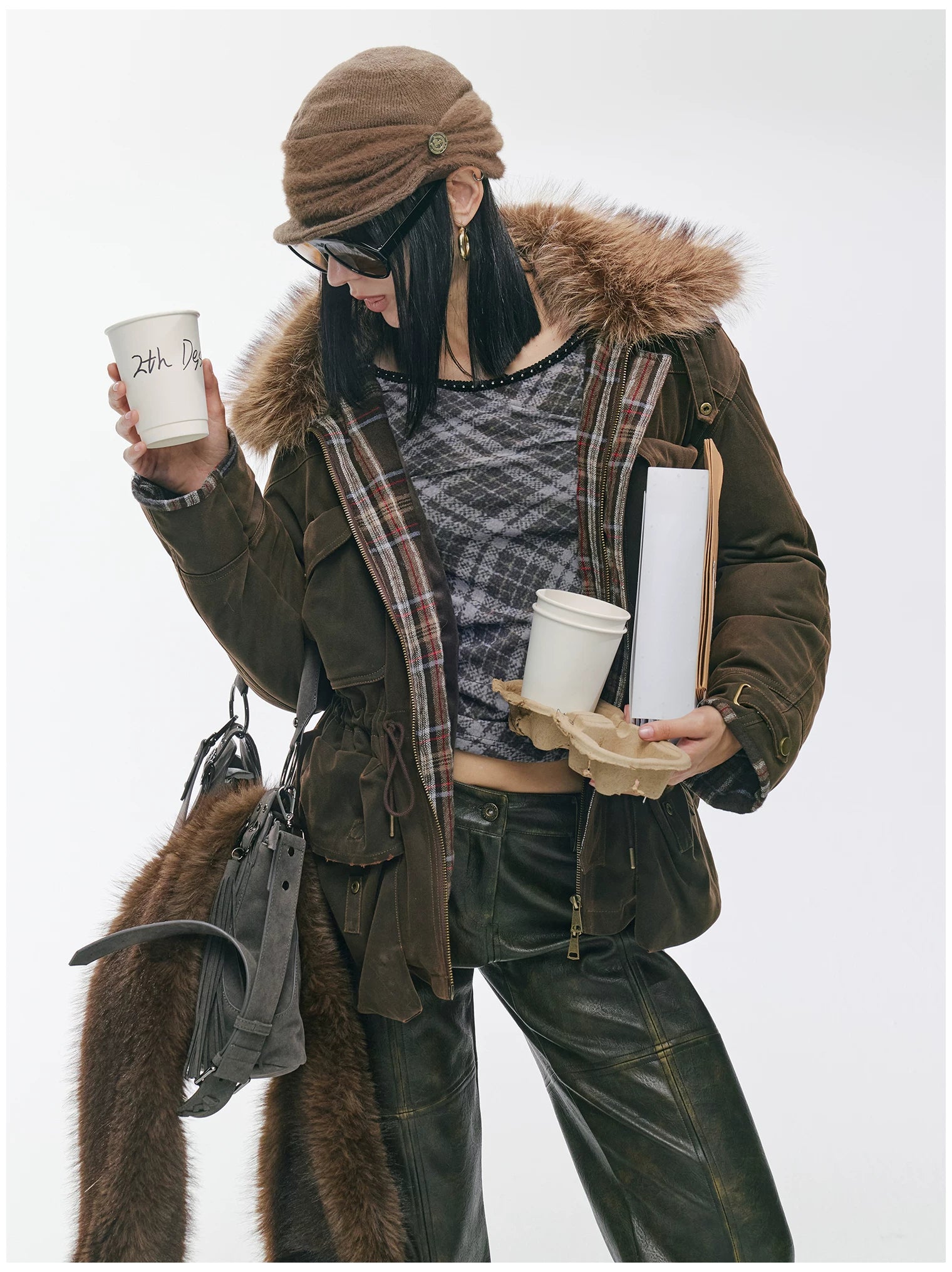 Wool-Blend Ruched Knit Cap