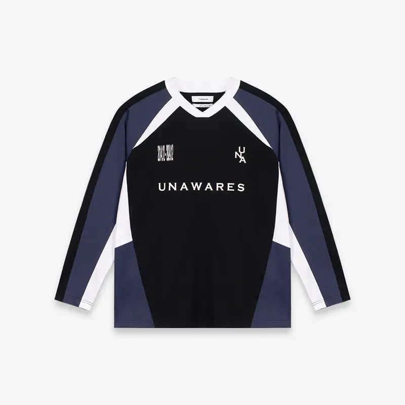 V-Neck Spliced T-Shirt - CHINASQUAD