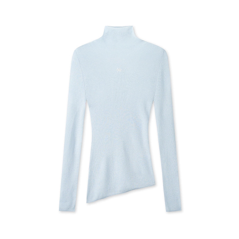 "Djembe Series" Meghan High-Neck Long-Sleeve Knit Sweater - CHINASQUAD