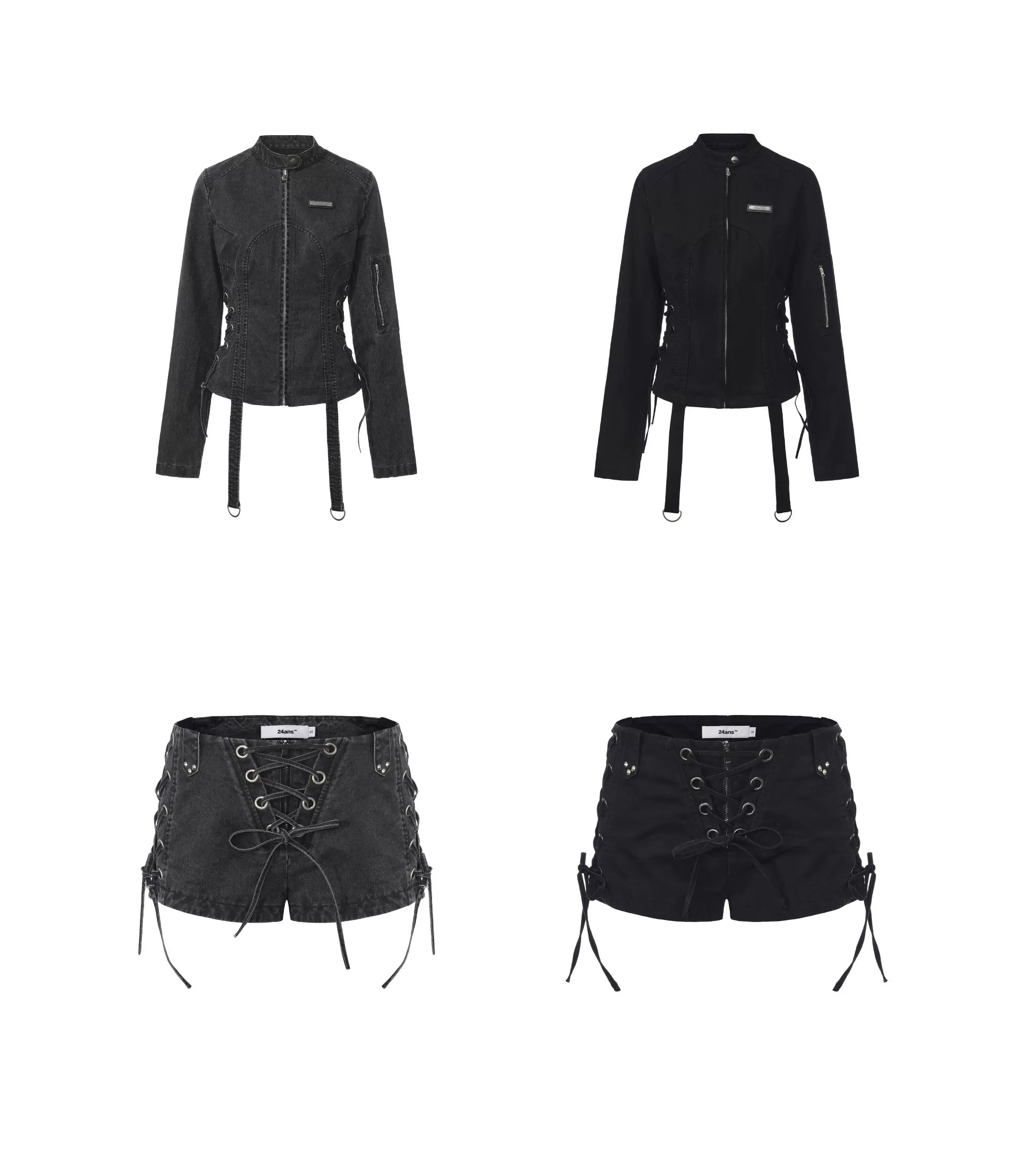Enzyme-Washed Grunge Set