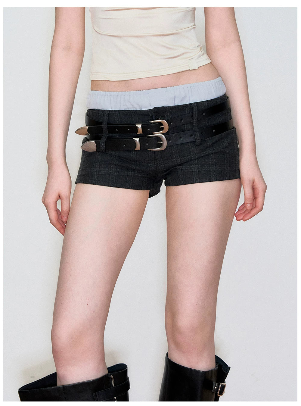 Minimalist Matte Pin-Buckle Slim Leather Belt
