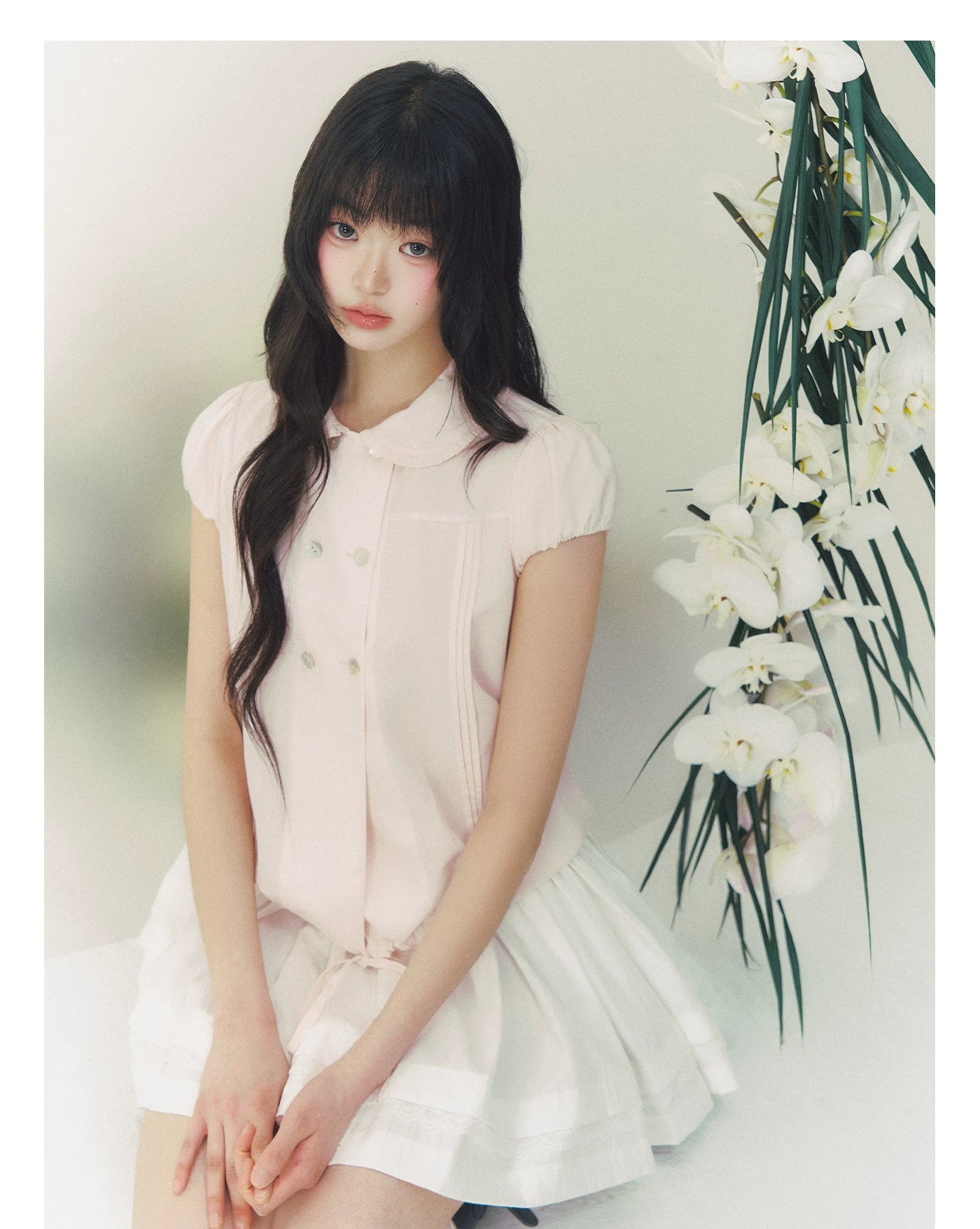 Ivory Letter Vintage Slim Shirt