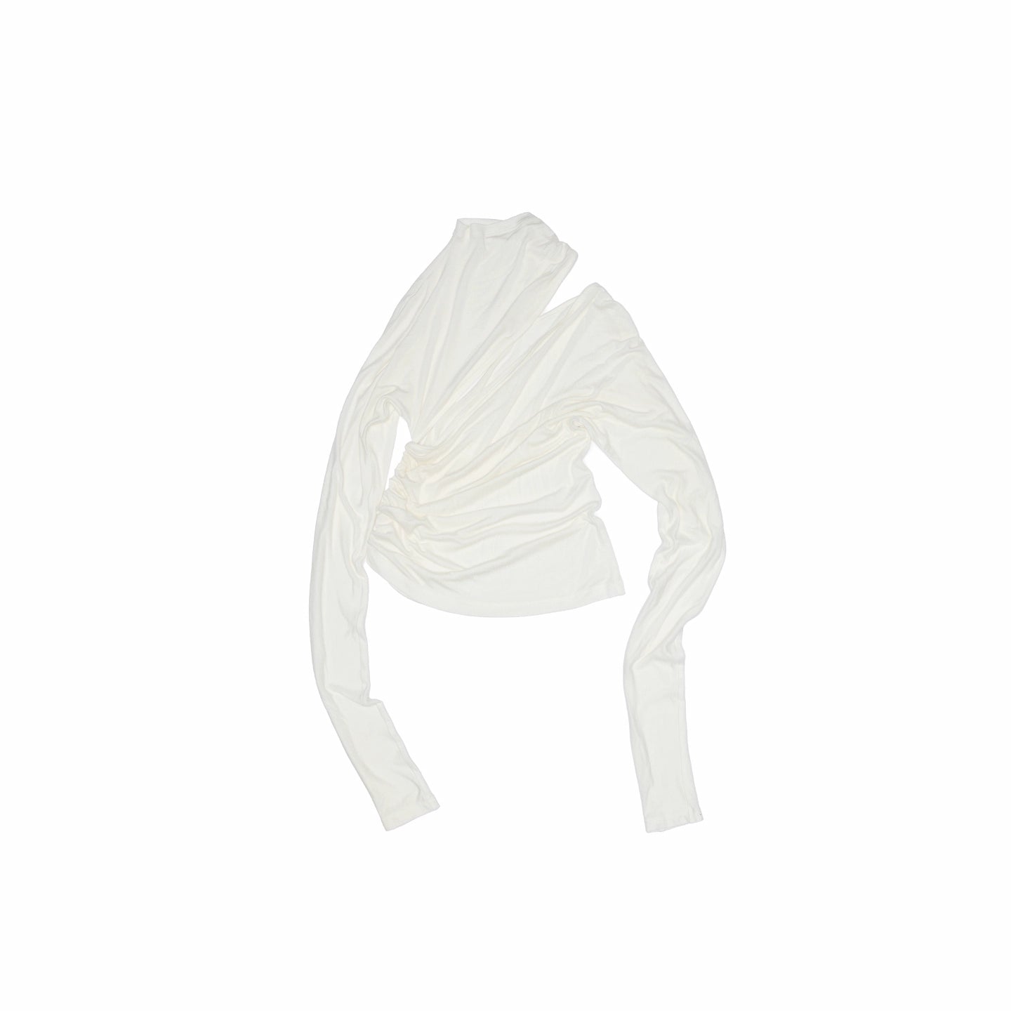 Tencel Wool Ruched T-Shirt - CHINASQUAD