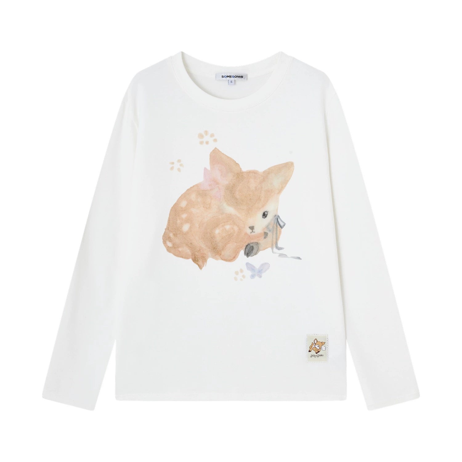 Whispering Fawn Plush Long-Sleeve Tee