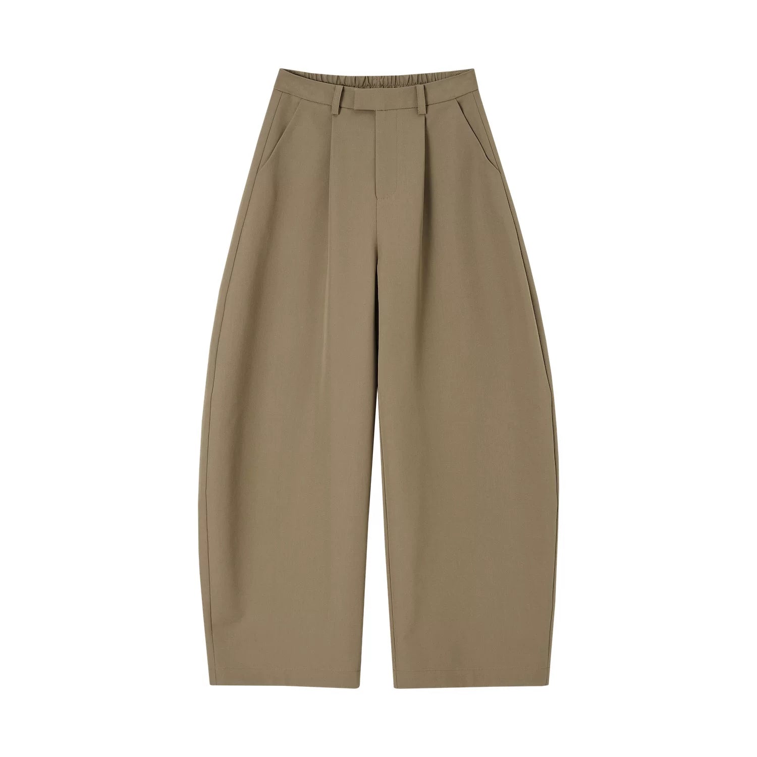 Relaxed Tailored Wide-Leg Trousers