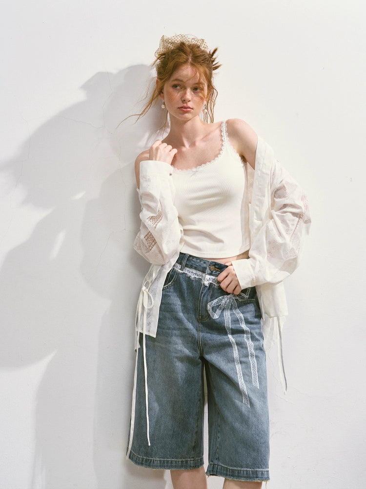 Lace Bow Camisole - CHINASQUAD