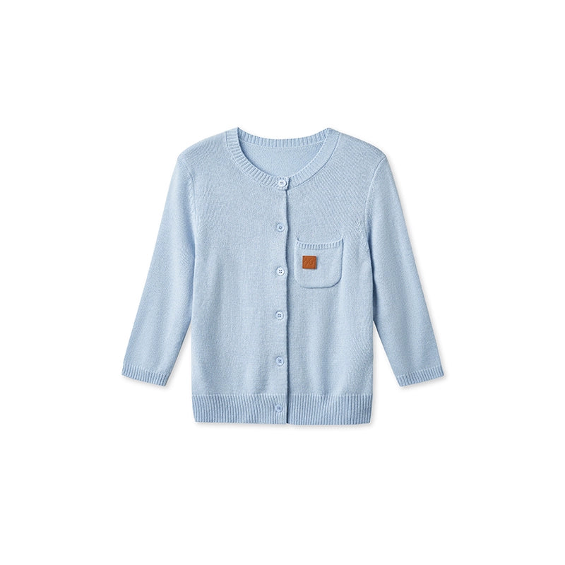 Cashmere Round Neck Regular Shoulder Cardigan - CHINASQUAD