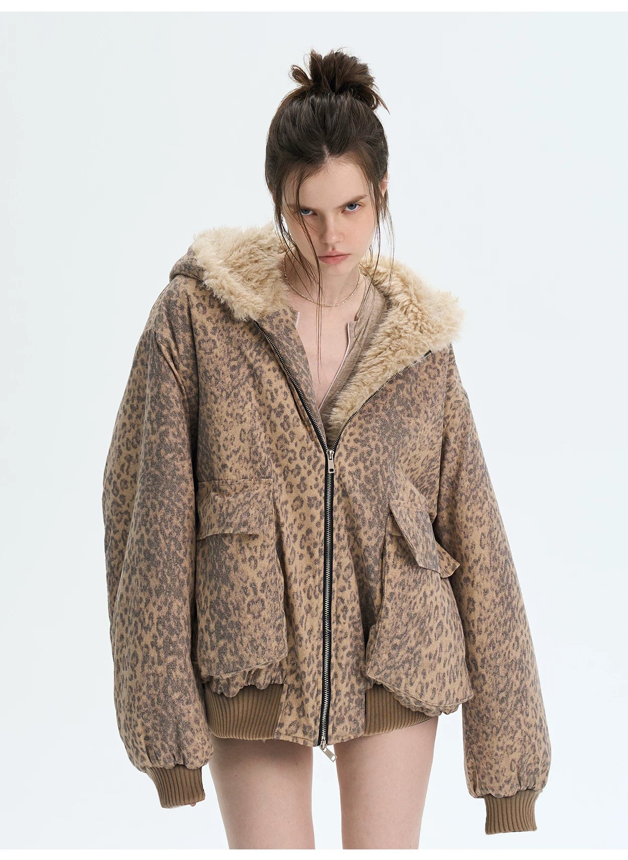 Eco Faux-Fur Hooded Jacket