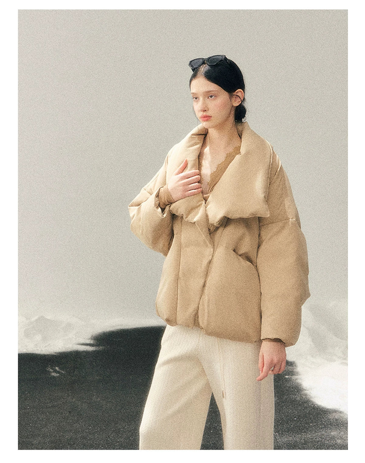 High Neck 90% Down Winter Puffer Jacket