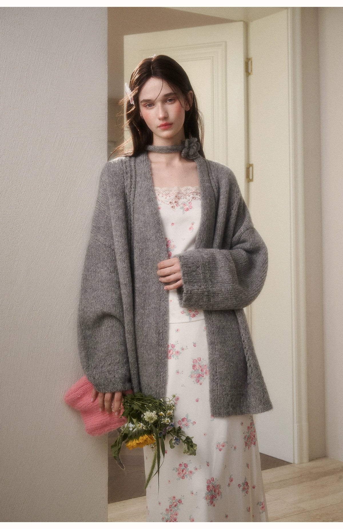 Cosagach Air Mohair Knit Cardigan - CHINASQUAD