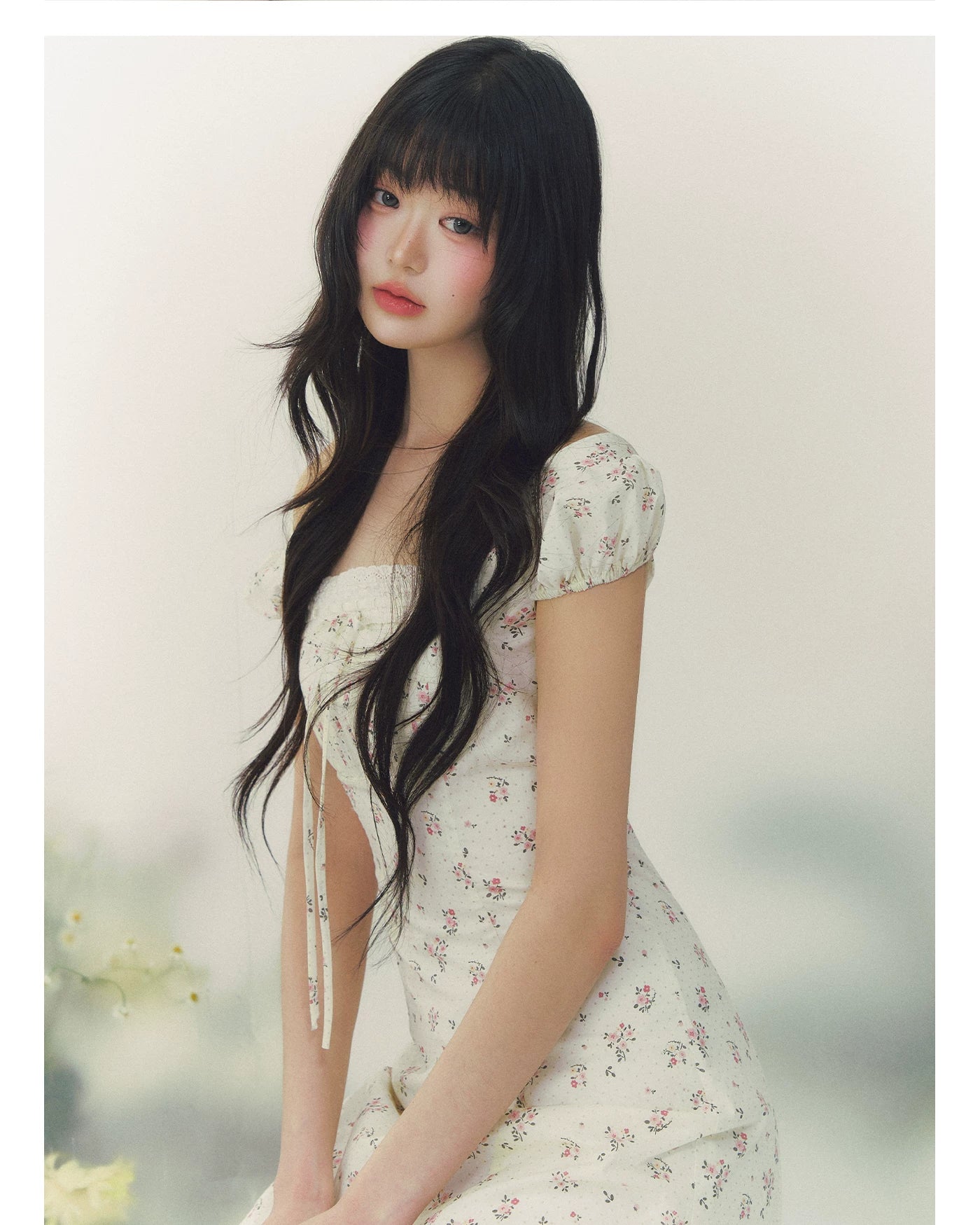 Summer Tale Floral Polka Dot A-Line Dress
