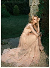 Tia Beaded Halter Chiffon Midi Dresses - CHINASQUAD