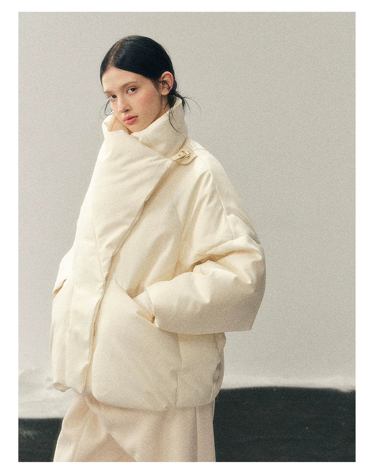 High Neck 90% Down Winter Puffer Jacket