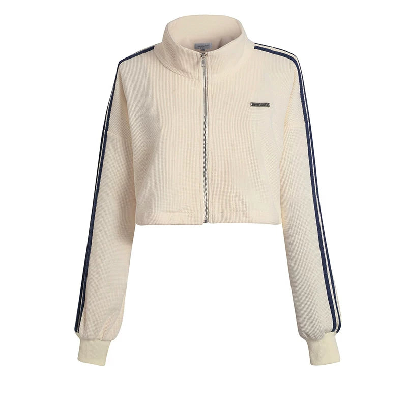 Tennis Waffle Sweatshirt & Mini Skirt Set