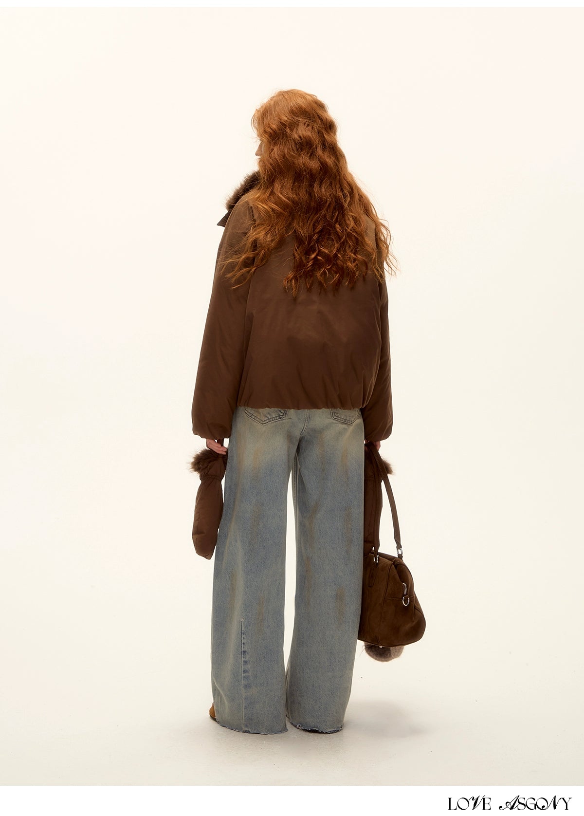 Fur-Collar Short Down Puffer Jacket