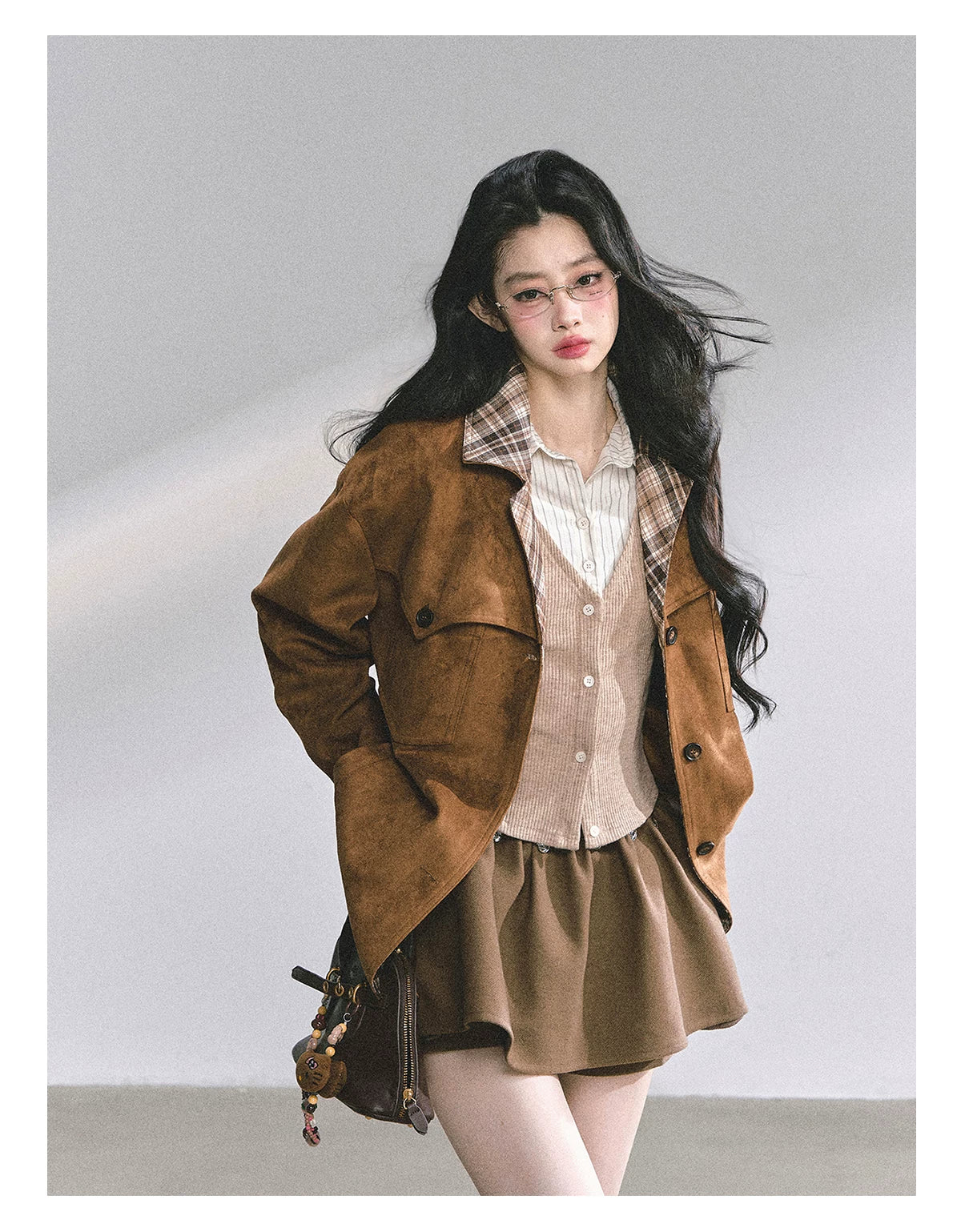 Two-Piece Jacket & Mini Skirt Set