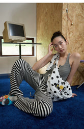 Polka Dot Adjustable Strap Hobo Bag - CHINASQUAD