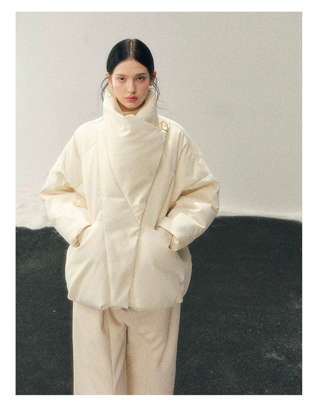 High Neck 90% Down Winter Puffer Jacket