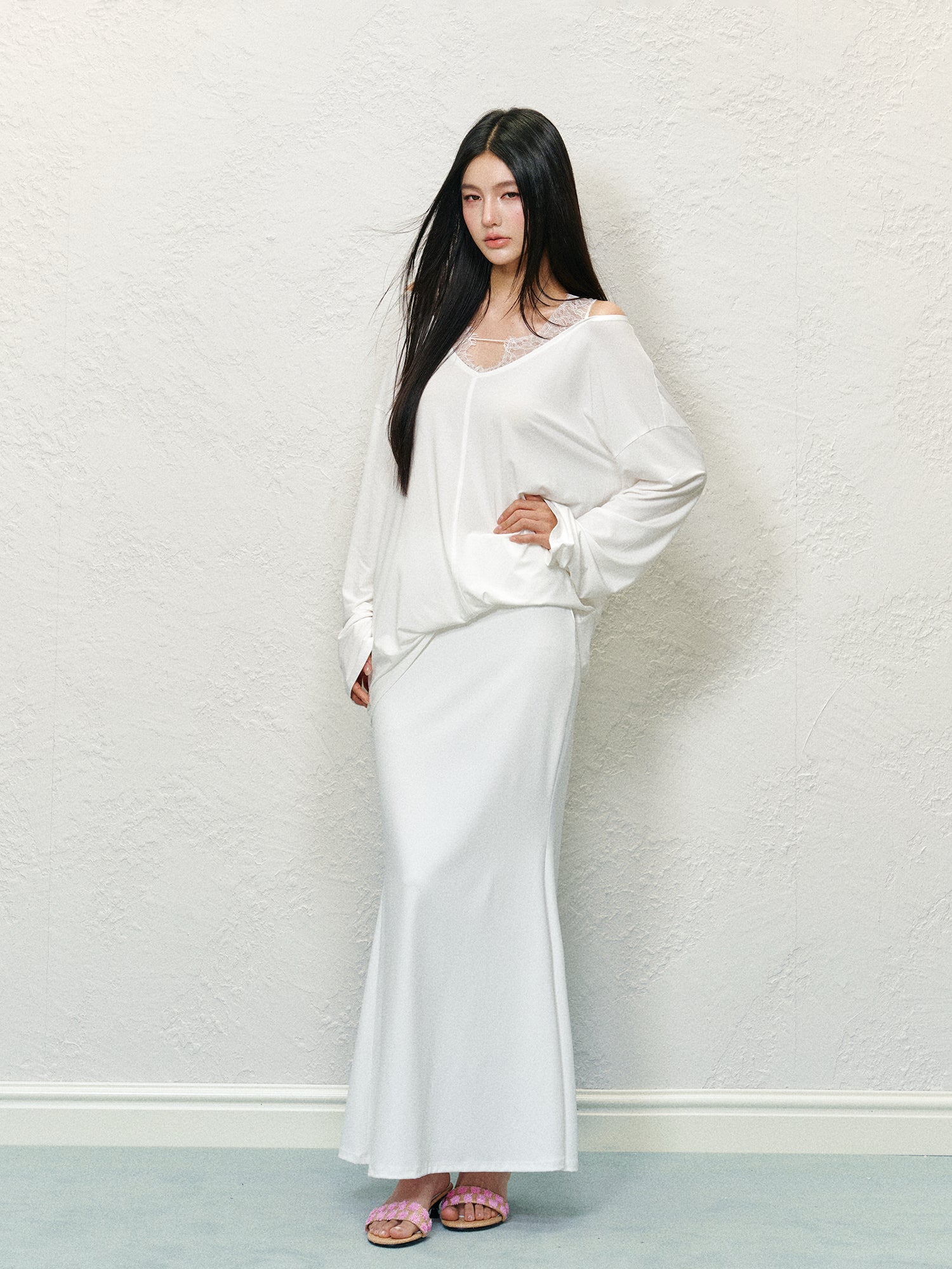 Draping Knit Mermaid Bodycon Skirt - CHINASQUAD