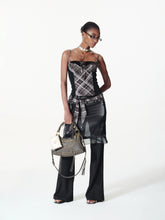 Contrast Plaid Ribbon-pieced Ruffled Skort - CHINASQUAD