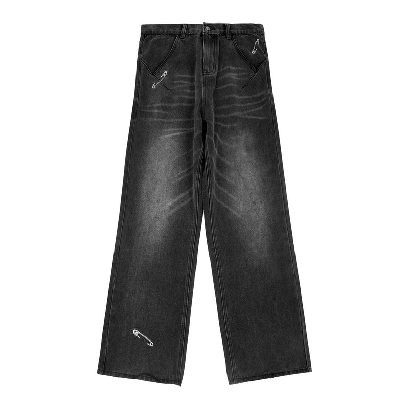 Black Washed Jeans - CHINASQUAD