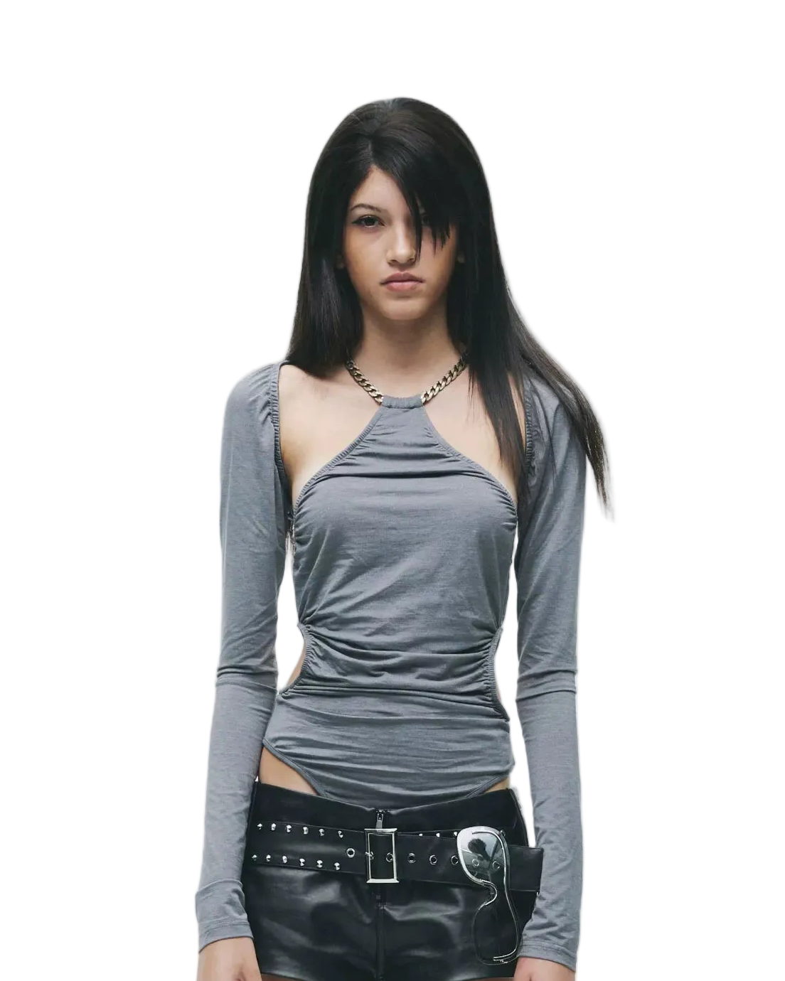 Convertible Halter Layered Two-Piece Top
