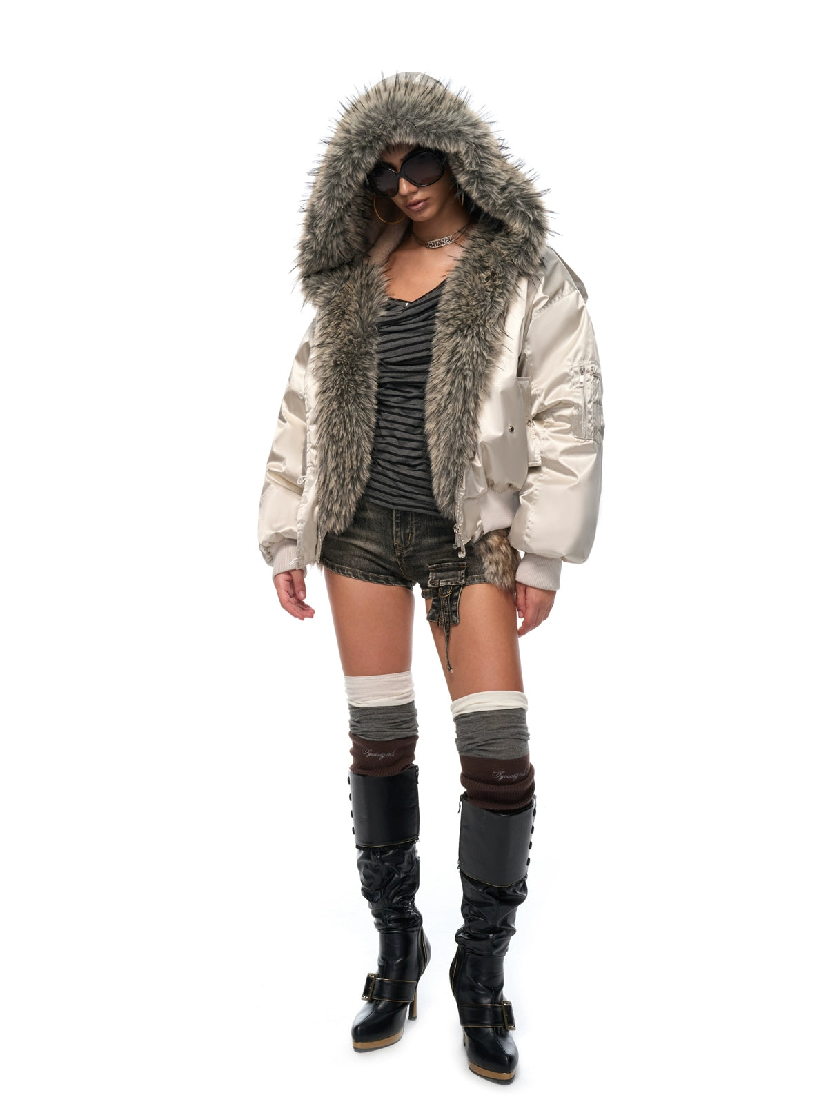 Hooded Oversized Padded Jacket