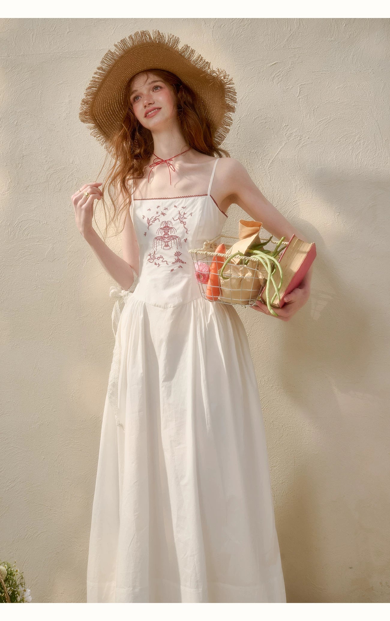 Soap Scent Cotton French White Dress