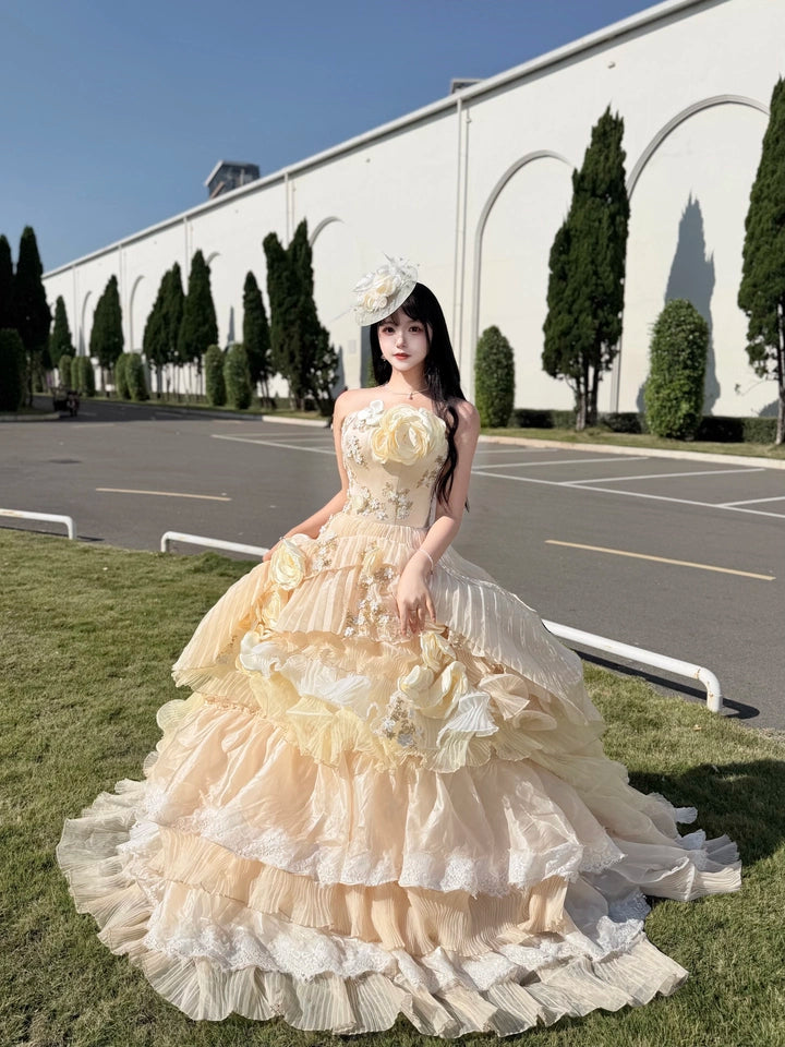 Enchanted Reverie Bloom Couture Gown