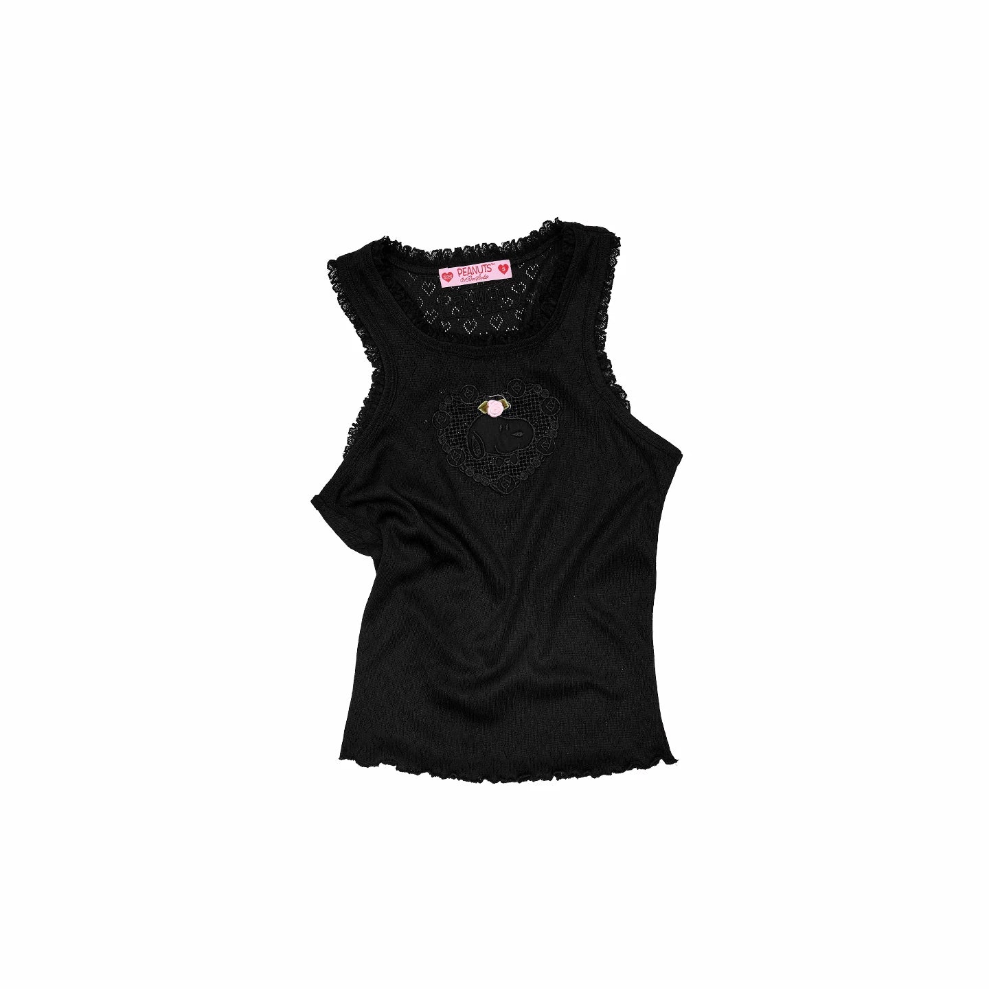 Snoopy Jacquard Knit Tank & Midi Skirt Set 1Jinn Studio