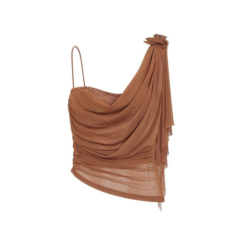 Lace Top and Mermaid Skirt Two-Piece Set