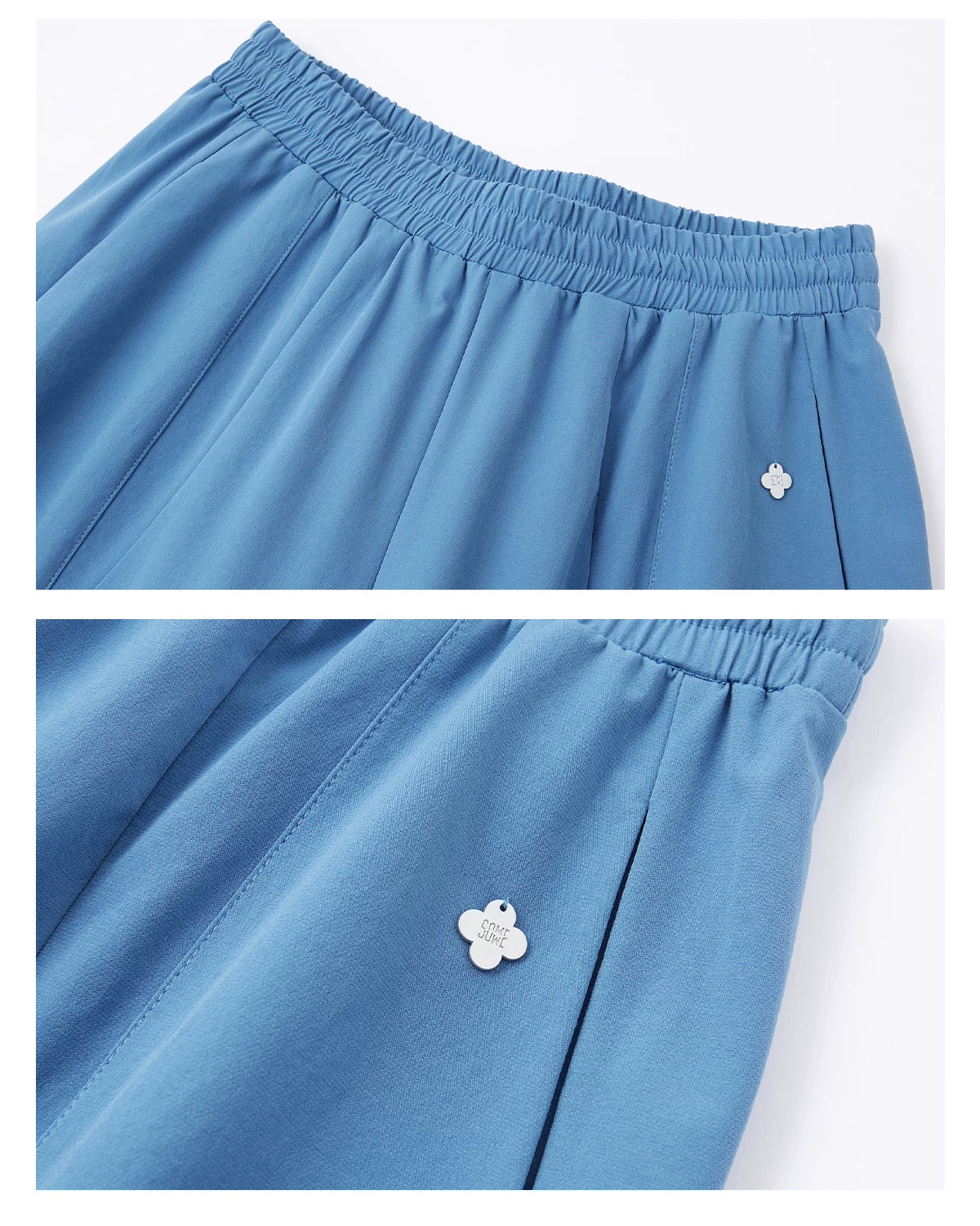 Airy Flow Wide-Leg Sculpted Pants