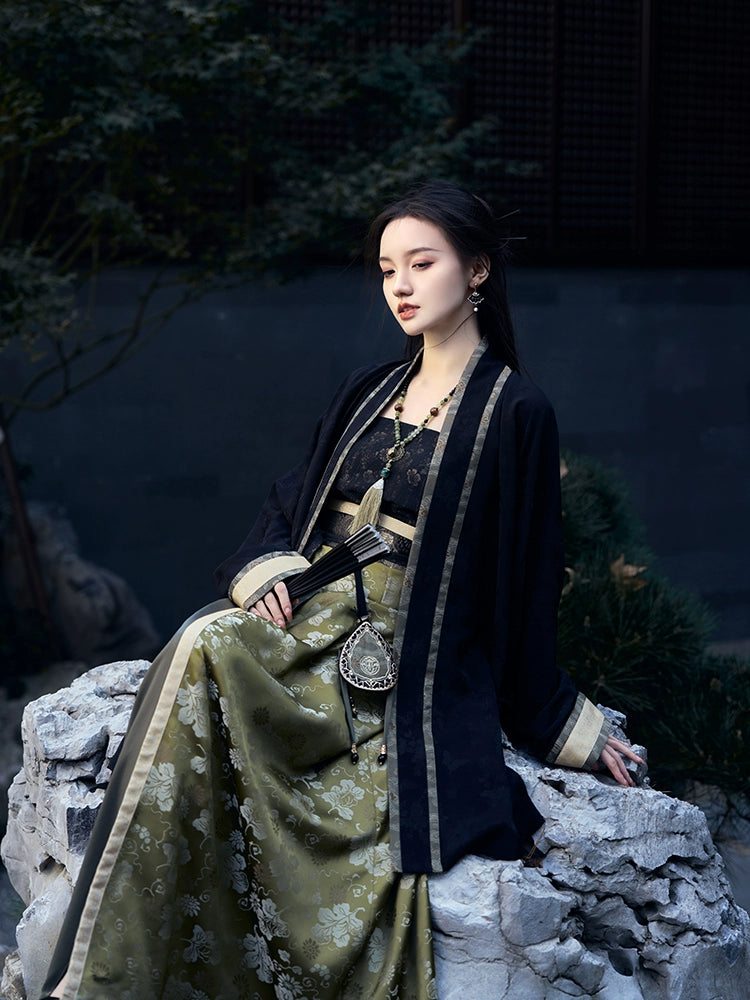 (Final Sale) "碧山阑夜" Song Dynasty Hanfu Set