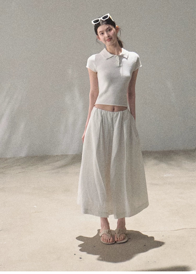 Journey Linen Polo Knit T-Shirt