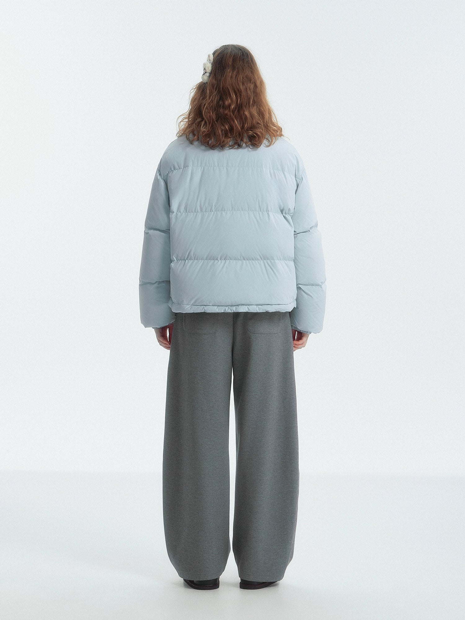 Lace-Trim Reversible Down Jacket - CHINASQUAD