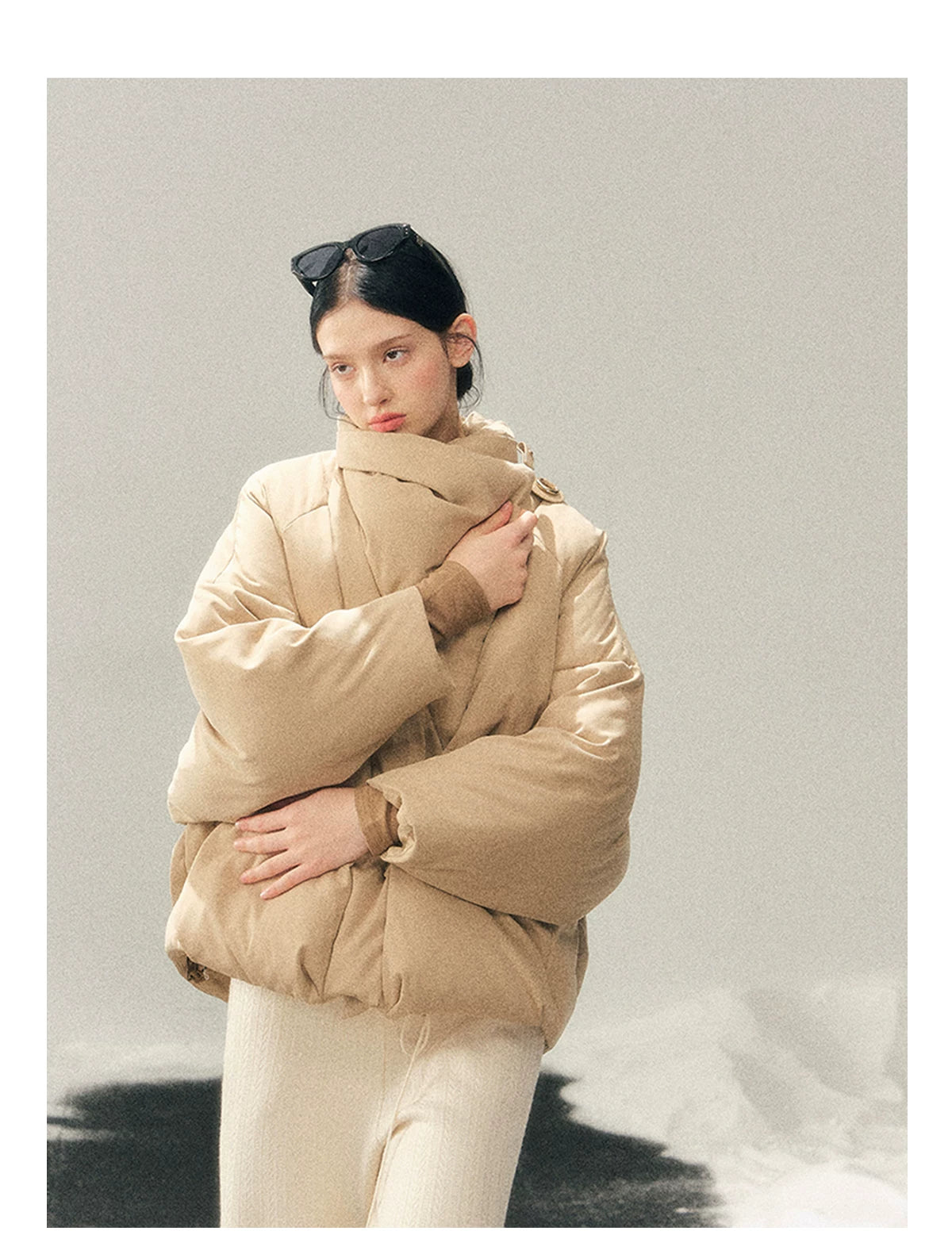 High Neck 90% Down Winter Puffer Jacket