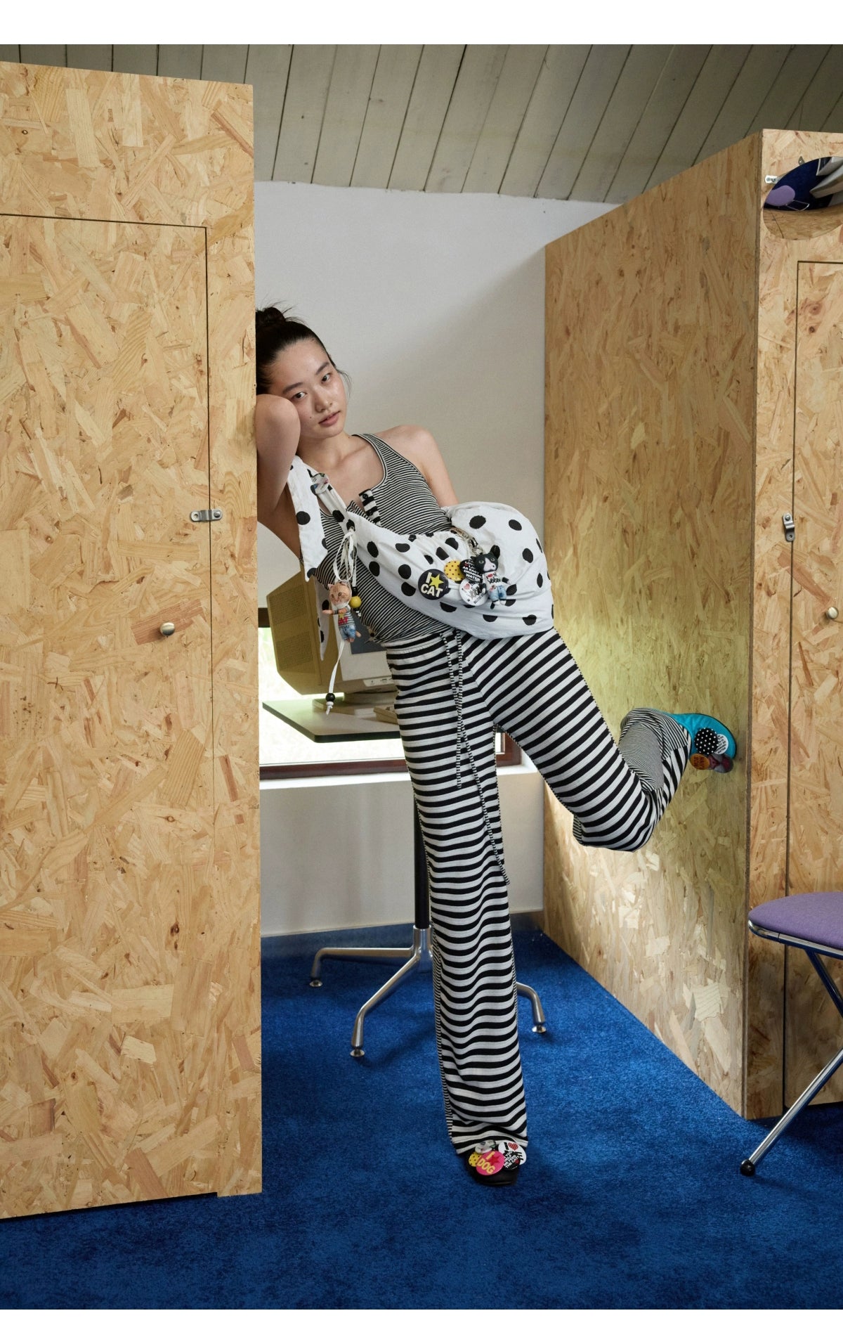 Reversible Striped Cardigan & Pants Set - CHINASQUAD