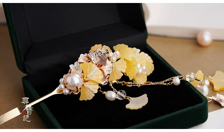 Tassel Ginkgo Hanfu Hairpin - CHINASQUAD