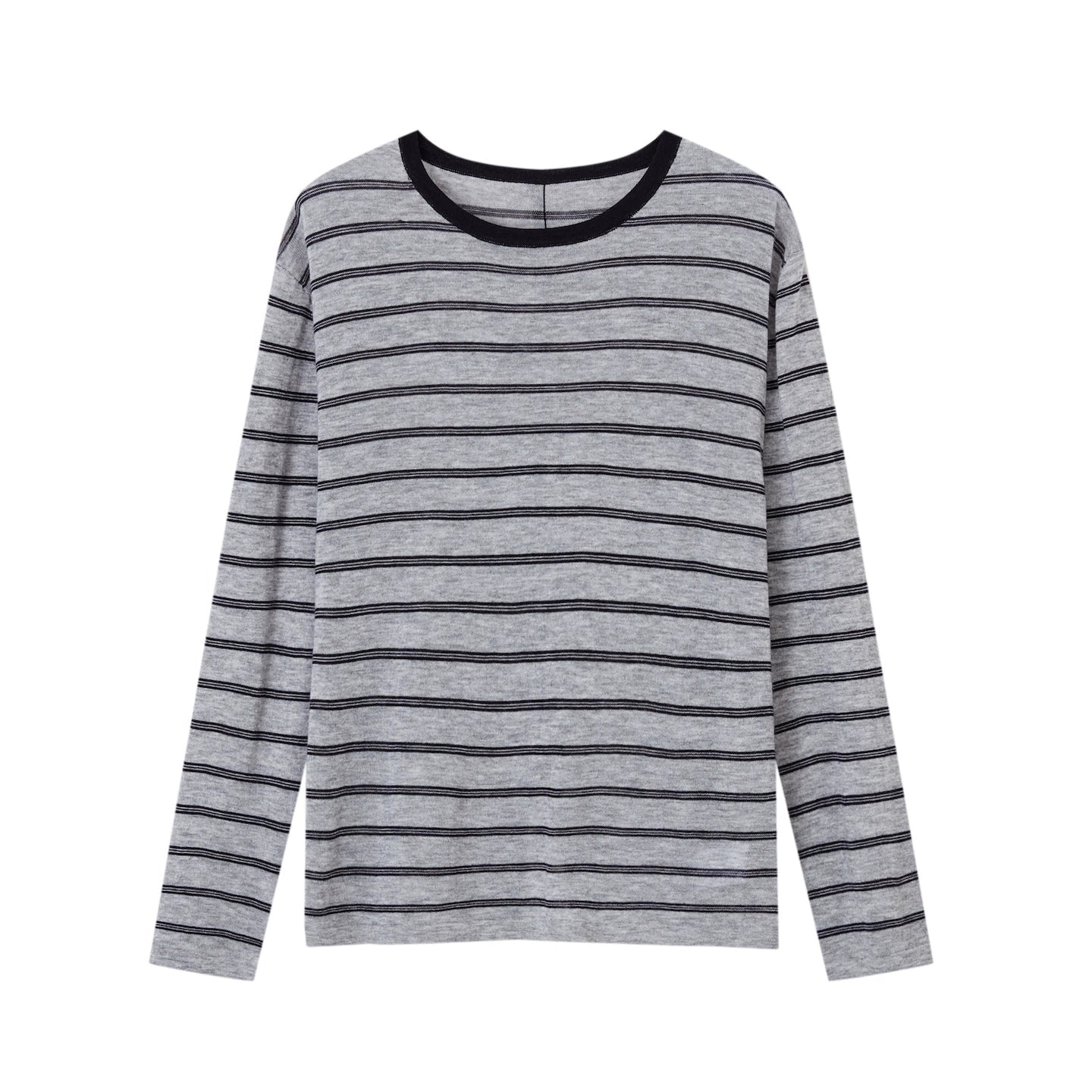 Retro Stripe Versatile Knit T-Shirt