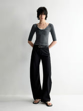 Cross-Design Low-Waisted Casual Pants - CHINASQUAD