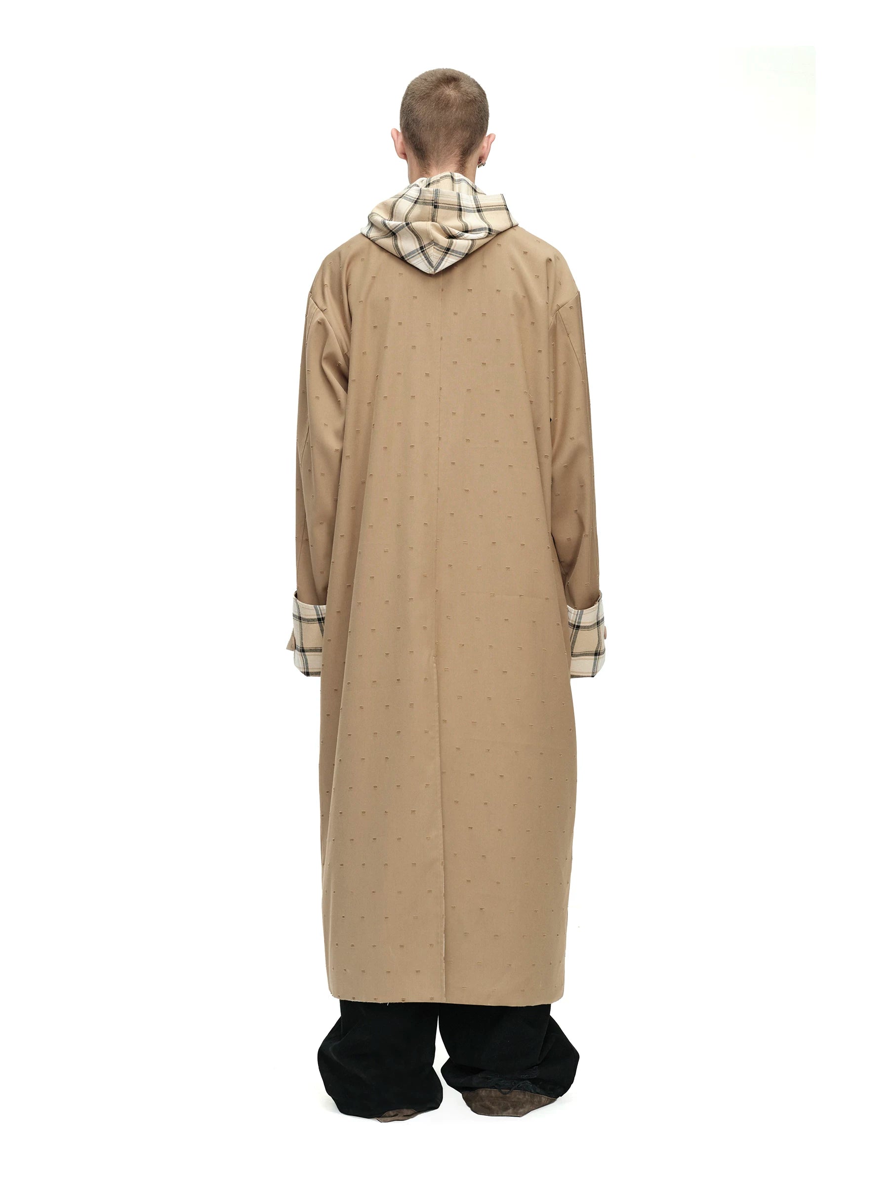 Reversible Hooded Long Coat