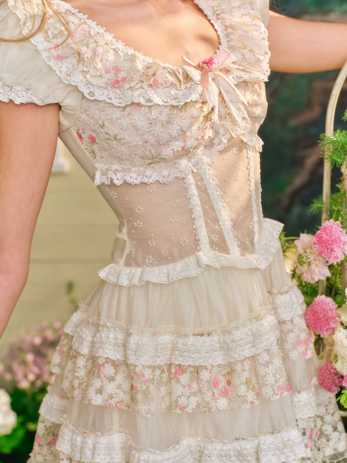 Starry Bloom Fairy Corset Mini Dress