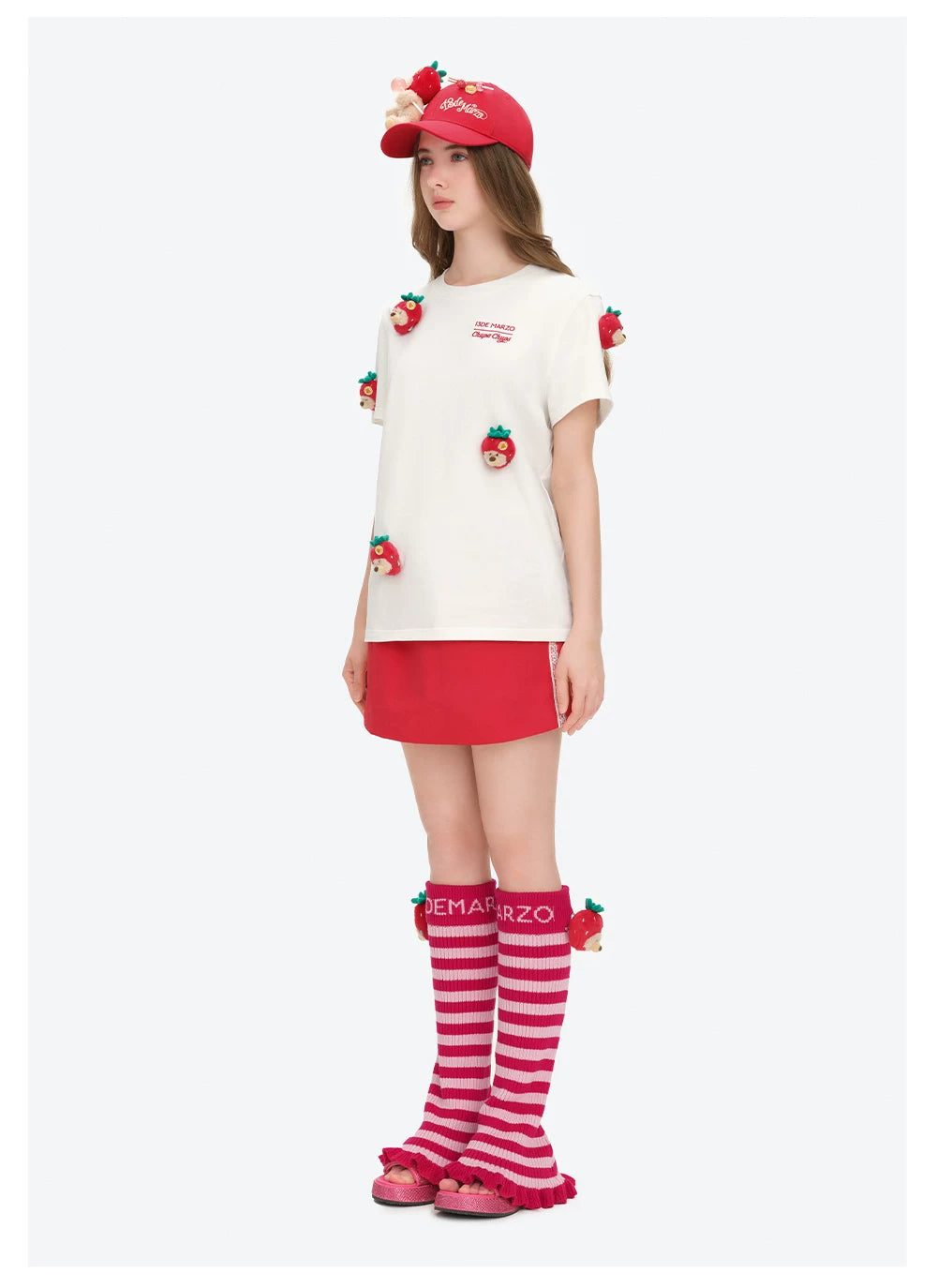 Bear Rainbow Ribbed Leg Warmers