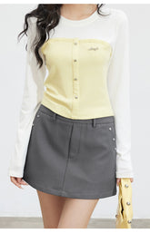 Contrast Patchwork T-Shirt - CHINASQUAD