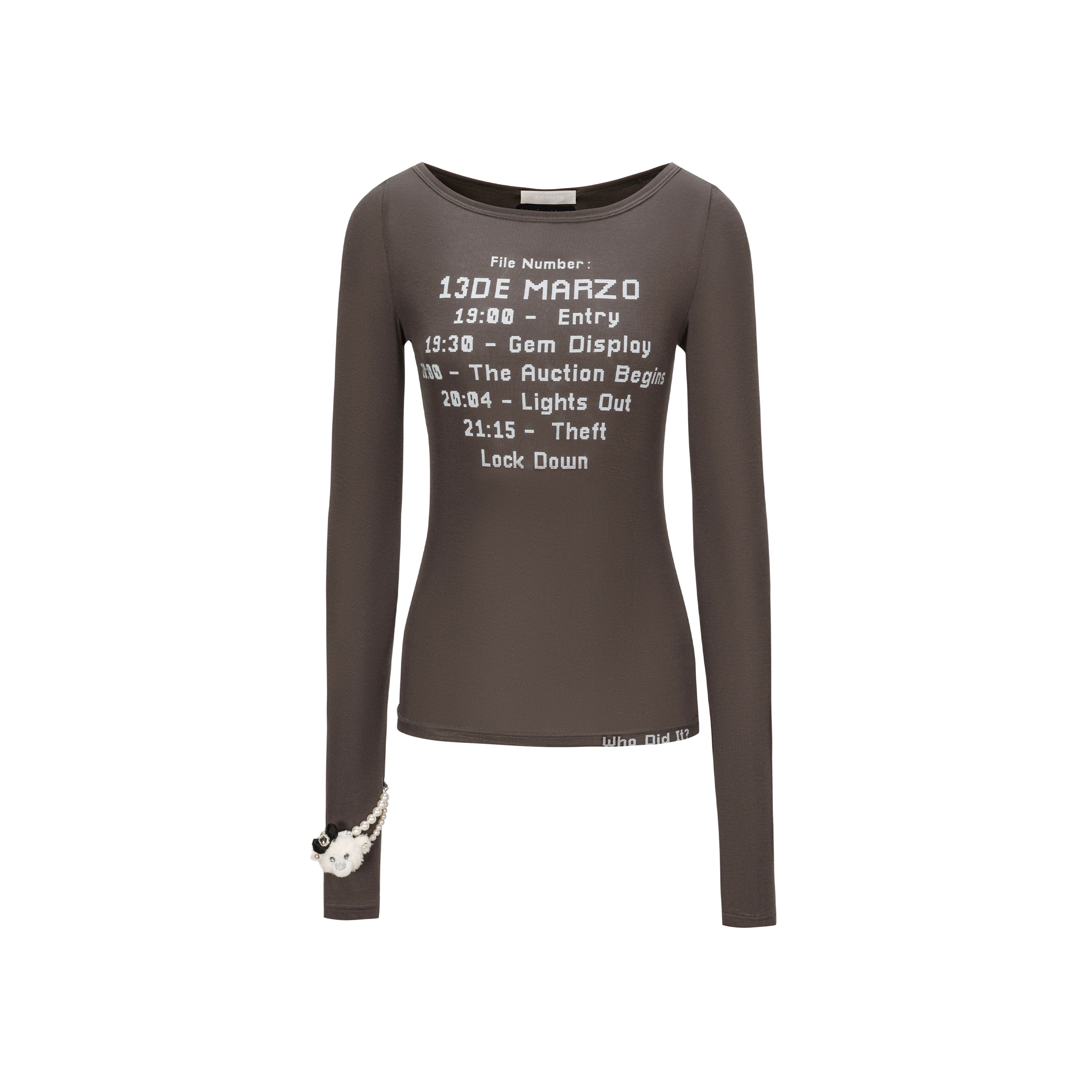 Timeline Fitted Long-Sleeve T-Shirt