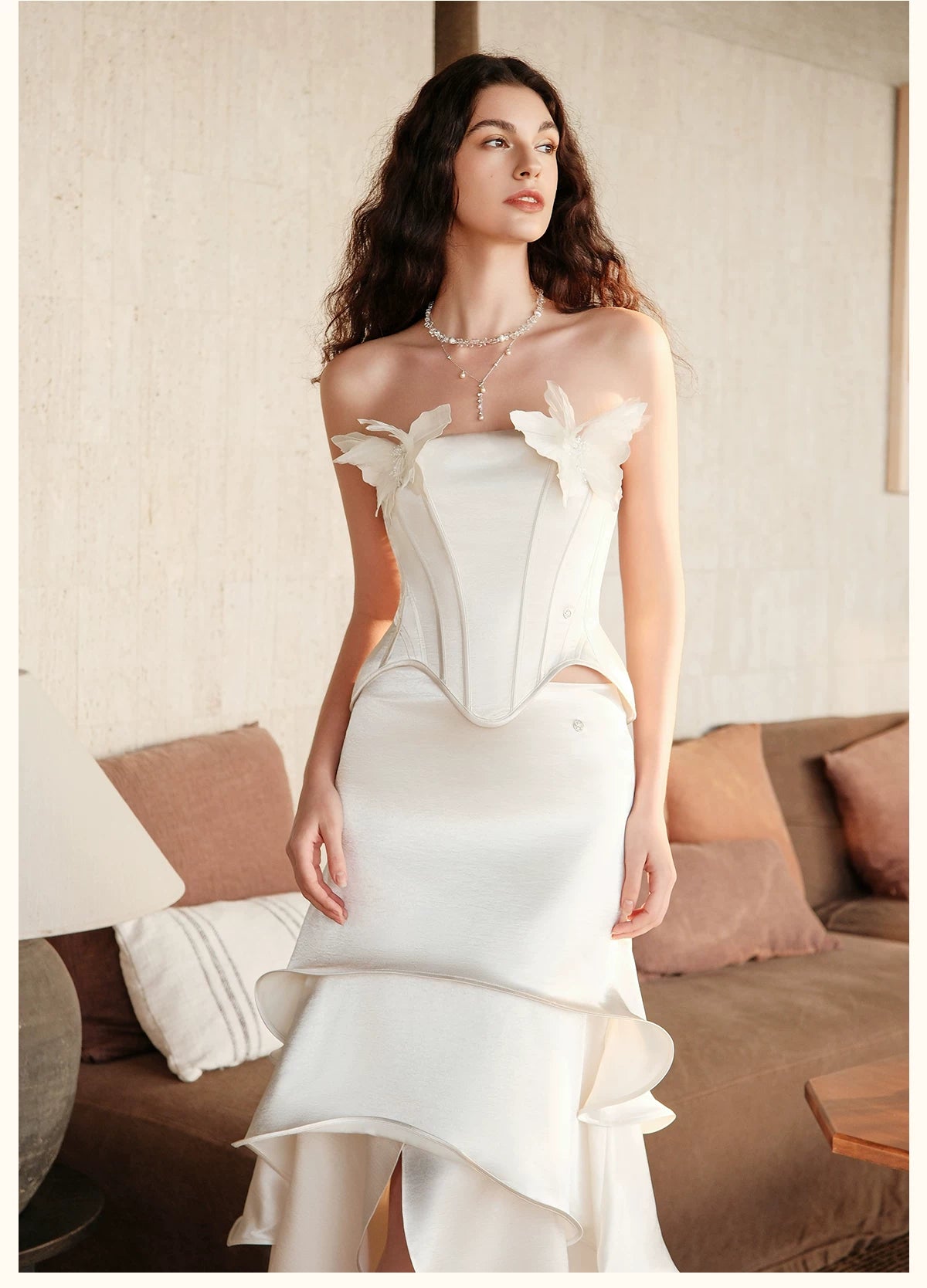 Corset Top and Mermaid Skirt Two-Piece Set