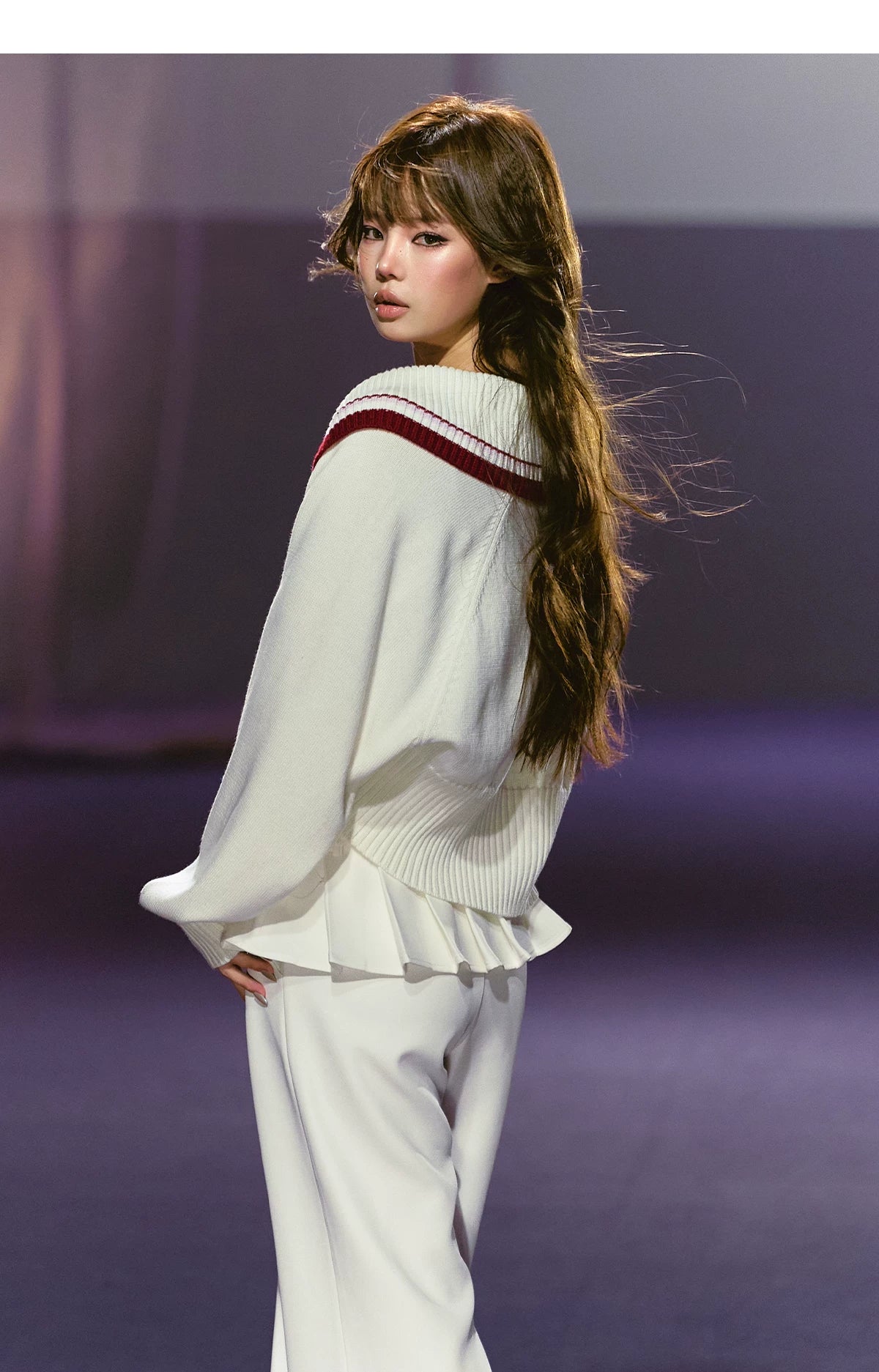 Fair Isle Snowflake Knit Vest & Contrast Cropped Cardigan Set