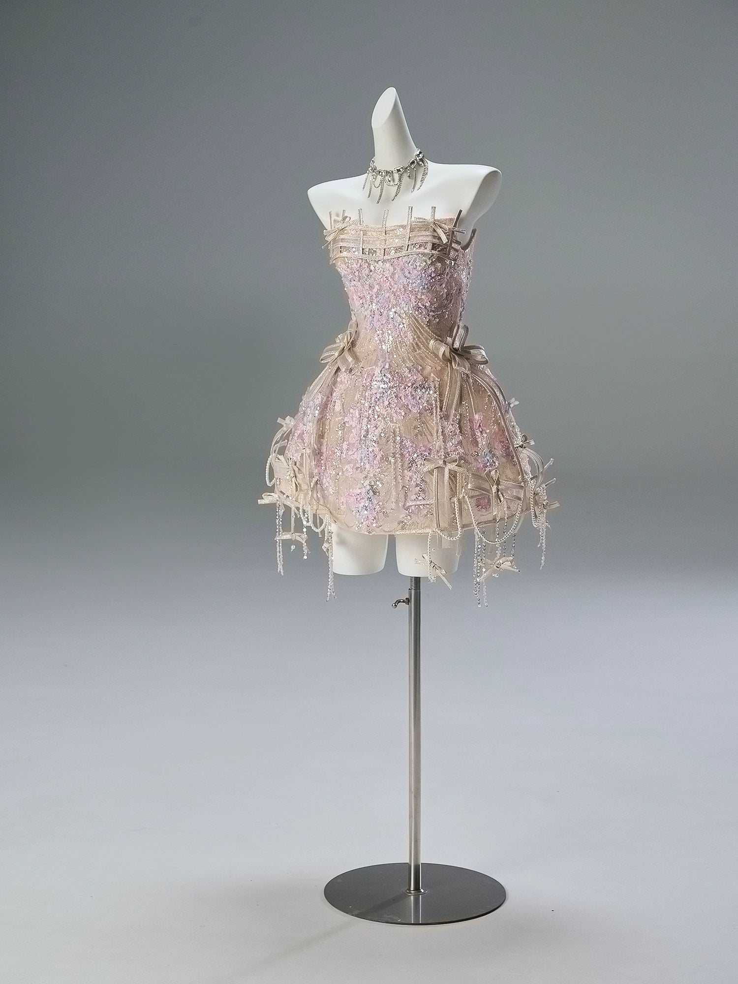 Annie Princess Embellished Tulle Dress with Lace Details