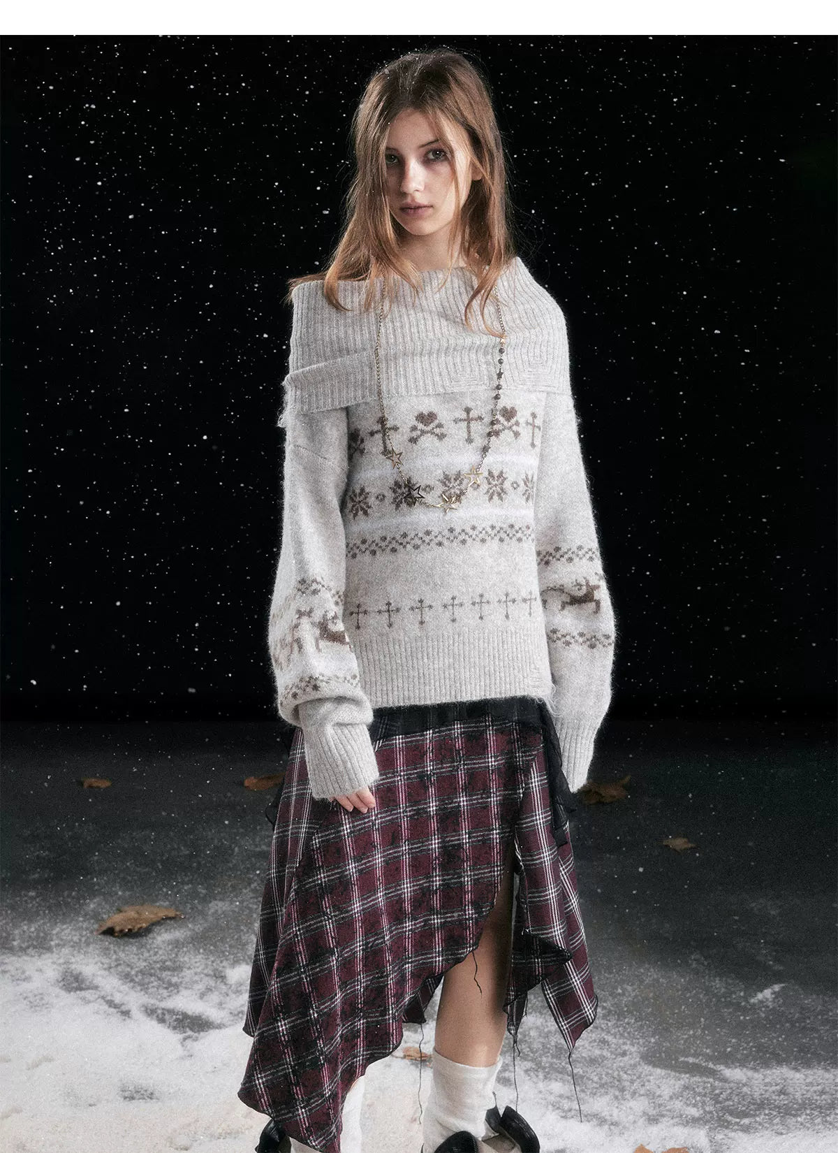 Fair Isle Knit Sweater
