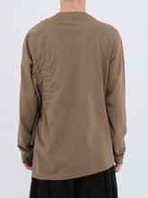 Ochre & Light Brown Drawstring Long-Sleeve T-Shirt - CHINASQUAD